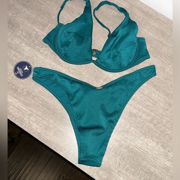 Hollister Teal Bikini Set - Picture 2 of 4